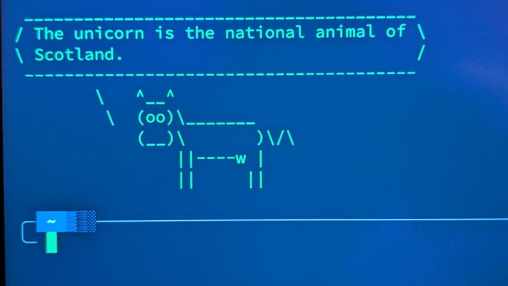 My Terminal's 'Fact Cow'